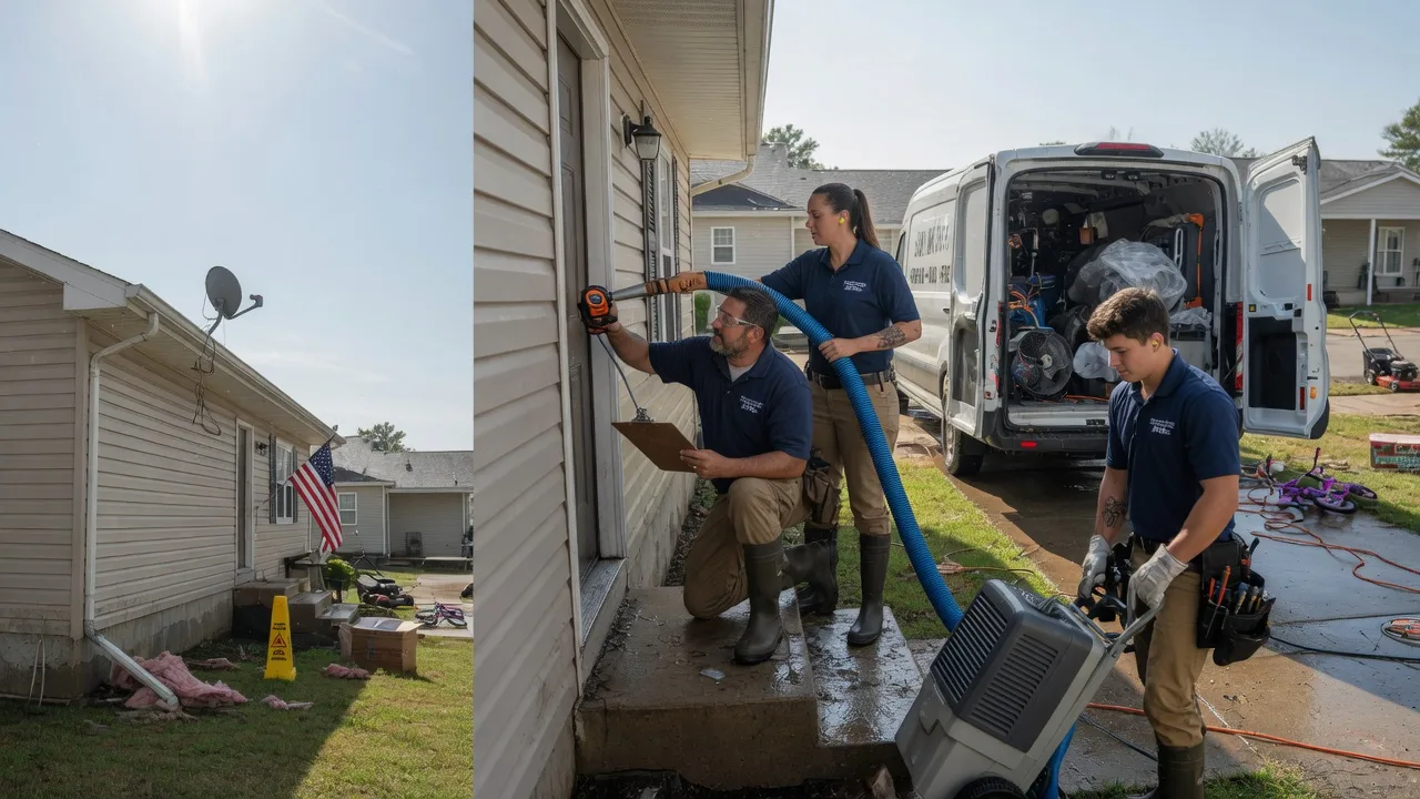 Ceiling Water Damage Restoration in Pomeroy, OH near me